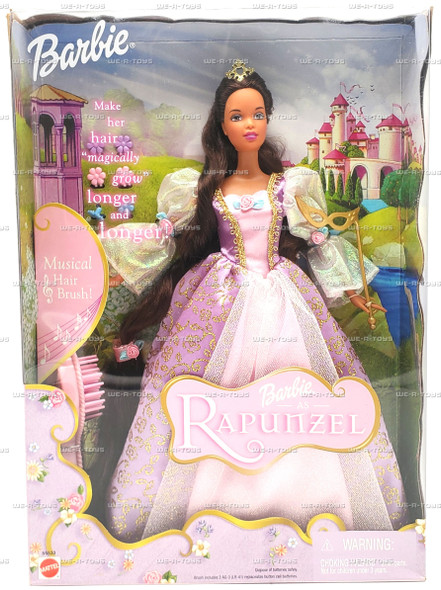 Barbie as Rapunzel Doll with Musical Hair Brush AA 2001 Mattel #55533