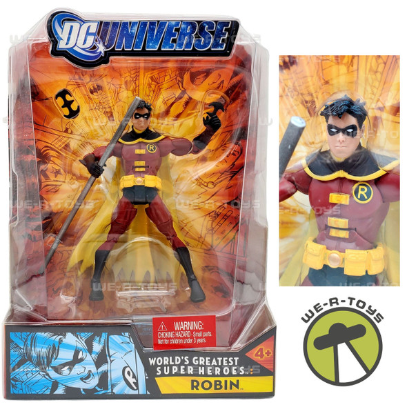DC Universe World's Greatest Super Heroes Robin Tim Drake 2008 Mattel NRFB