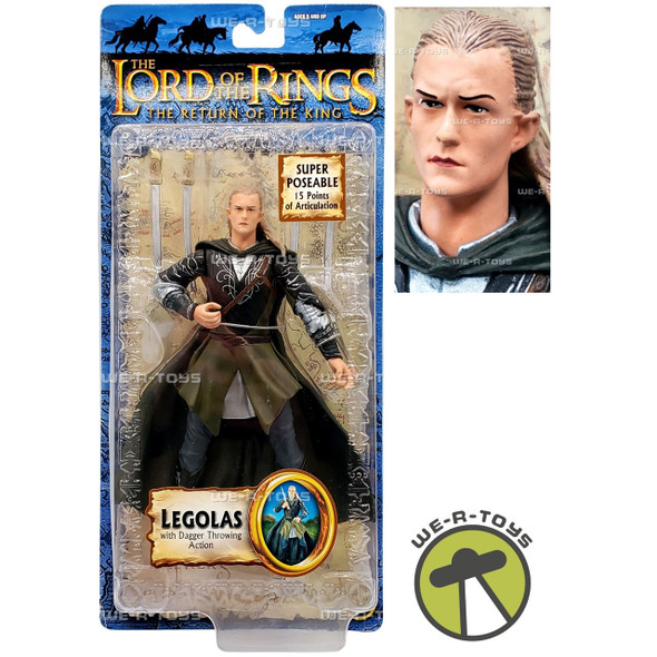 The Lord of the Rings Return of the King Legolas With Dagger Throwing Action NEW