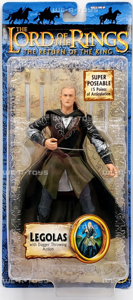  The Lord of the Rings Return of the King Legolas With Dagger Throwing Action NEW 