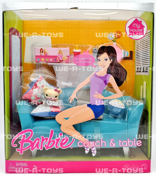 Barbie My House Couch and Table Furniture Set with Accessories Mattel L9481 NEW