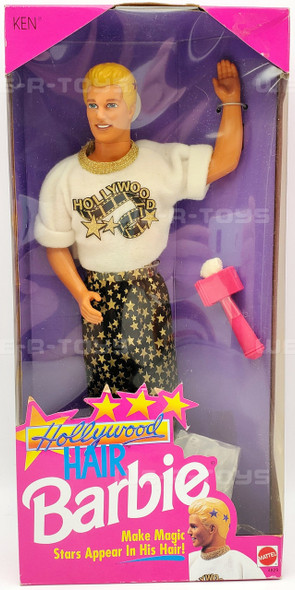 Barbie Hollywood Hair Ken Doll Barbie Magic Stars Appear in Hair 1992 Mattel NRFP