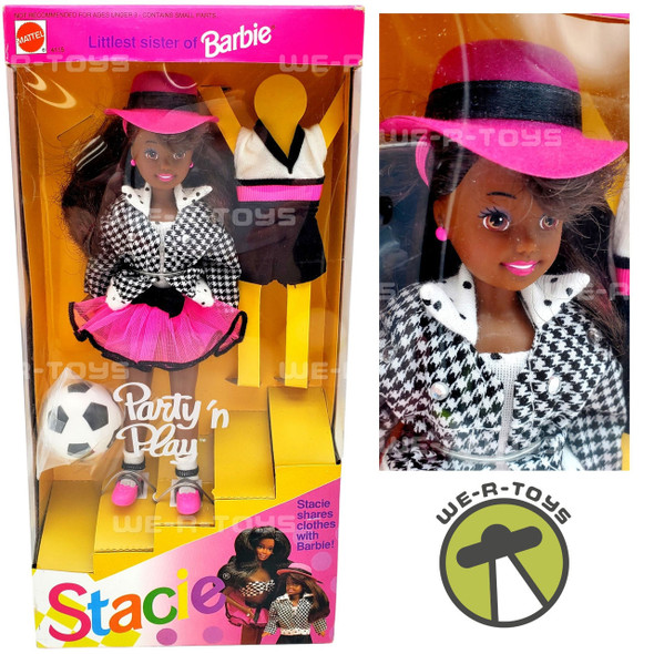 Barbie Party 'n Play STACIE Doll Littlest Sister of Barbie African American NRFB