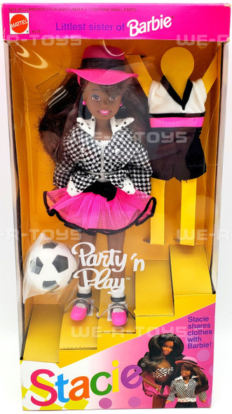 Barbie Party 'n Play STACIE Doll Littlest Sister of Barbie African American NRFB