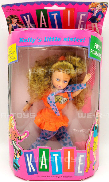 Katie's World Katie Doll Kelly's Little Sister Dark Blonde 1992 Kid Kore 91118