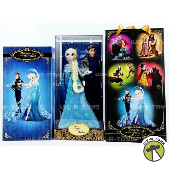 Disney Designer Collection Fairytale Series Frozen Elsa and Hans Doll Set NEW