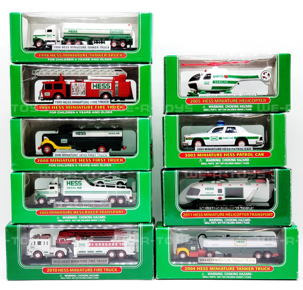  Hess Miniature Toy Trucks Lot of 9 Various Years 1998 & More (See Description) 