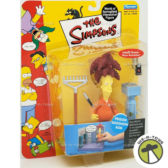 The Simpsons World Of Springfield Prison Sideshow Bob Figure Playmates NRFP