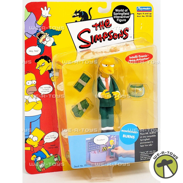 The Simpsons World Of Springfield Montgomery Burns Action Figure Playmates