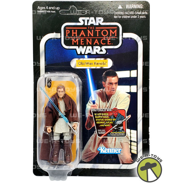 Star Wars The Phantom Menace Obi-Wan Kenobi Figure Unpunched Card 2012 NRFP