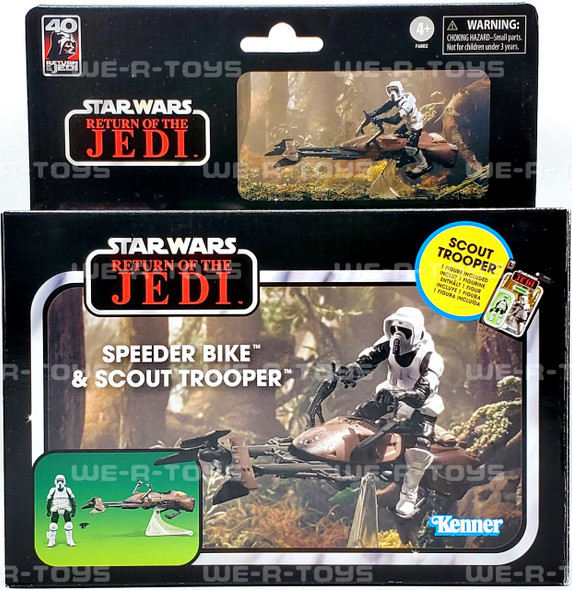  Star Wars Return of the Jedi Speeder Bike & Scout Trooper 2023 Hasbro F6882 NRFB 