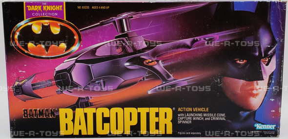 DC Batman Batcopter Action Vehicle Dark Knight Collection 1990 Kenner 63220 NRFB