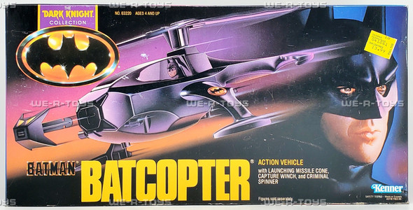DC Batman Batcopter Action Vehicle Dark Knight Collection 1990 Kenner 63220 NRFB