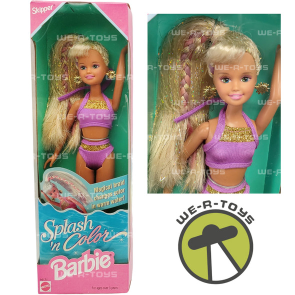 Barbie Splash 'n Color Skipper Doll 1996 Mattel 16171 NRFB
