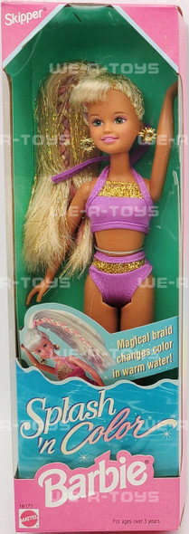 Barbie Splash 'n Color Skipper Doll 1996 Mattel 16171 NRFB