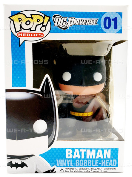 DC Funko Pop! Heroes 01 Batman Vinyl Bobble-Head Figure 2010 