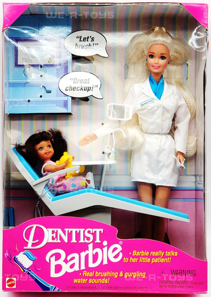 Barbie Dentist Barbie Doll Set Blonde and Brunette 1997 Mattel 17255 NRFB