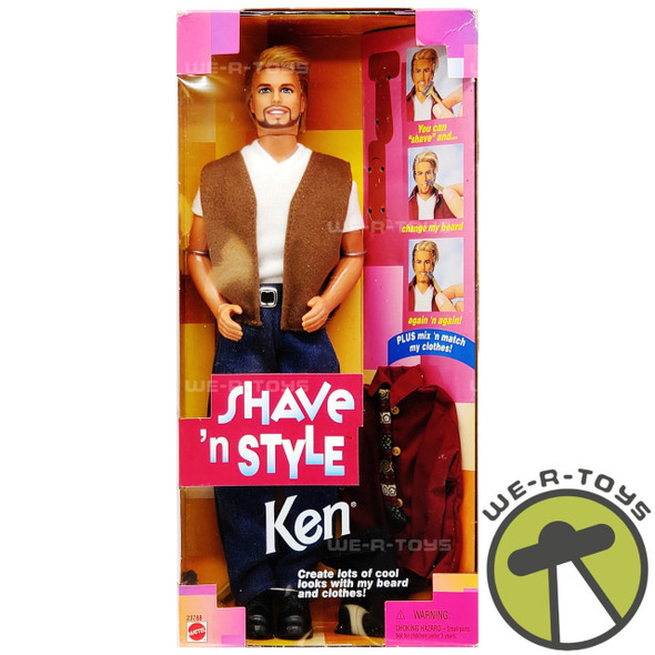  Barbie Shave 'n Style Ken Doll 1999 Mattel No. 23788 NRFB 
