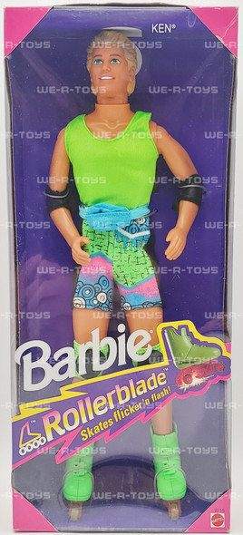 Barbie Rollerblade Ken with Skates that Flicker 'n Flash! 1991 Mattel 2215