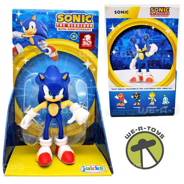 Sonic the Hedgehog Small Articulated Sonic Action Figure Jakks Pacific 2021 NEW