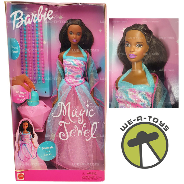 Barbie Magic Jewel Doll w/ Magic Jewels African American 2001 Mattel 53988 NRFB