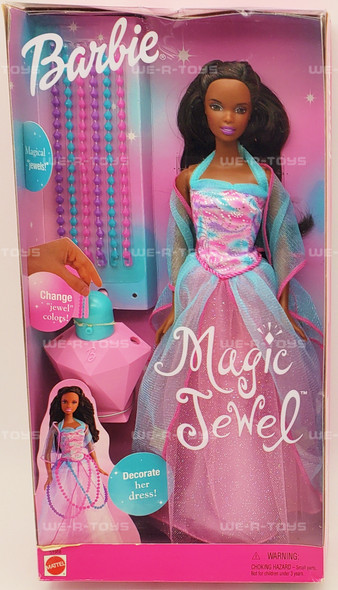 Barbie Magic Jewel Doll w/ Magic Jewels African American 2001 Mattel 53988 NRFB