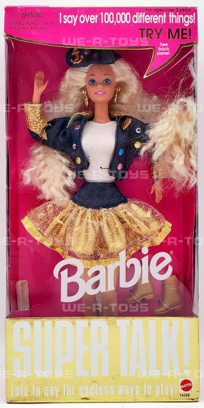 Barbie Super Talk Lots to Say Talking 100,000 Phrases Doll 1995 Mattel USED