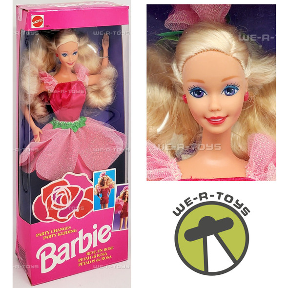 Barbie Party Changes Dress Up Barbie Doll Chinese Edition 1992 Mattel #2545