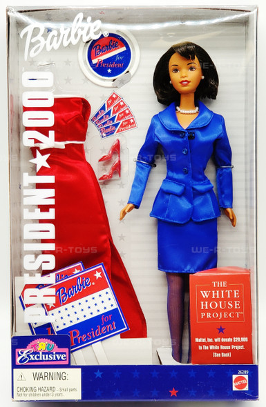 Barbie for President 2000 Doll African American Edition Toys R Us Exclusive NEW