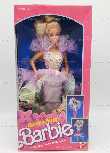Barbie Garden Party Purple Change-Around Skirt Doll #1953 Mattel 1988 NRFB