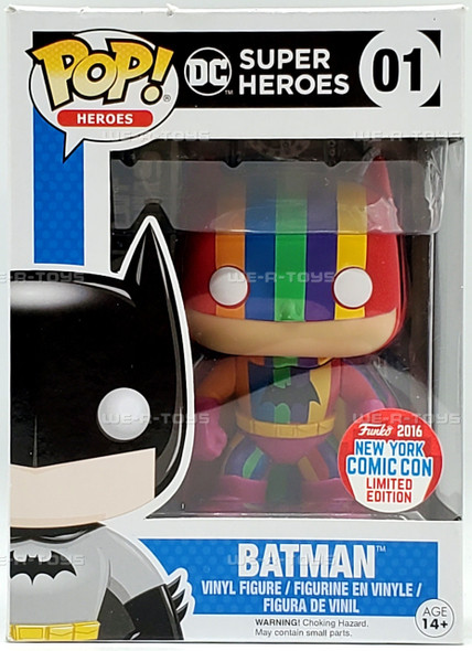 DC Funko POP! DC Super Heroes Batman Rainbow NYCC 2016 Limited Edition Vinyl Figure 