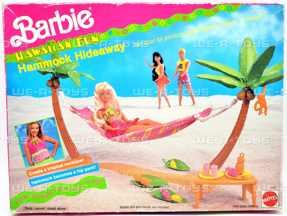 Barbie Hawaiian Fun Hammock Hideaway Playset #5702 Mattel 1990 NEW