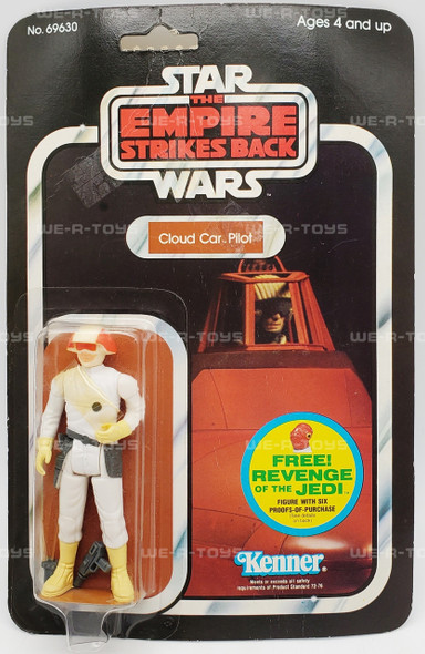 Star Wars ESB Cloud Car Pilot Action Figure 48 Back 1982 Kenner # 69630 NRFP