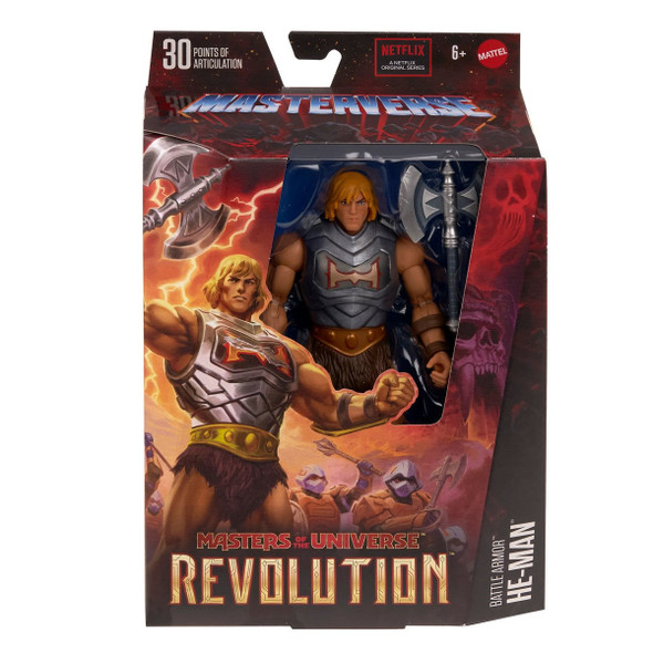 Masters of the Universe Revolution Battle Armor He-Man Figure Mattel 2023