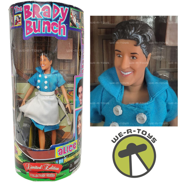 The Brady Bunch Alice Poseable Figure w/ Groceries 1998 Exclusive Premiere NRFB