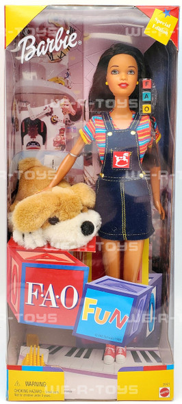Barbie FAO Fun Doll FAO Schwarz Special Edition Brunette 1999 Mattel 26421 NRFB