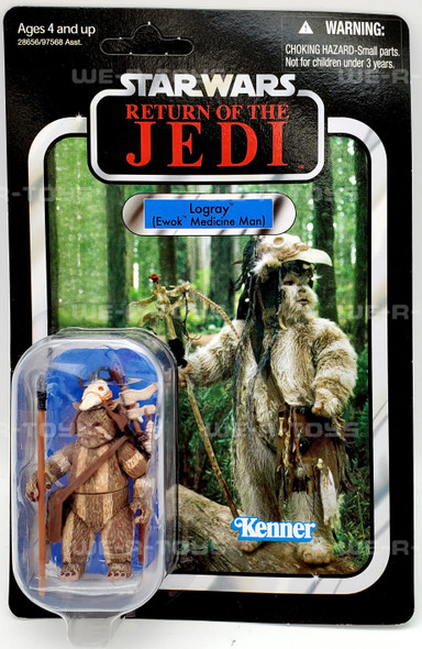 Star Wars Return of the Jedi Logray Ewok Medicine Man UNPUNCHED Kenner 2010 NRFP