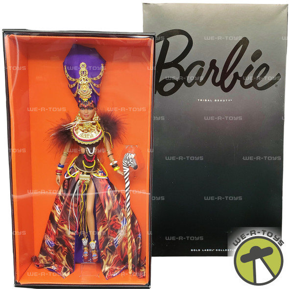 Barbie Tribal Beauty Doll Gold Label Global Glamour 2012 Mattel X8262 NRFB