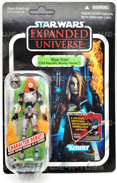 Star Wars Expanded Universe Shae Vizla Bounty Hunter UNPUNCHED Kenner NRFP