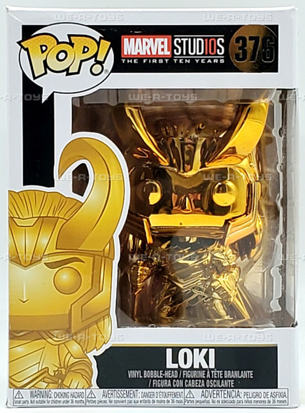 Marvel Funko POP! Marvel Marvel Studios 10 Loki Gold Chrome Bobble-Headed Figure 