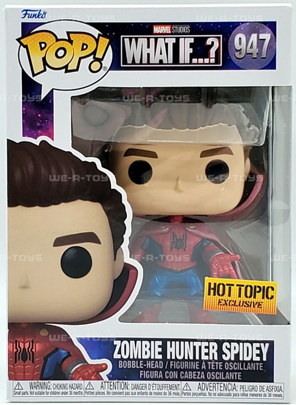 Marvel Funko POP! Marvel What If? Zombie Hunter Spidey Unmasked Vinyl Figure