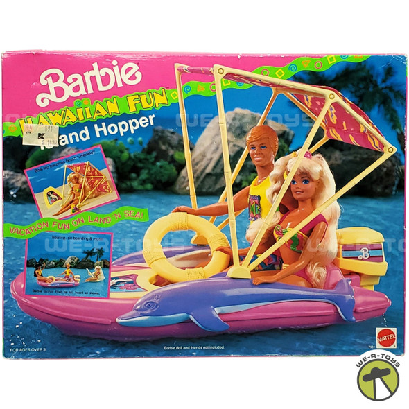  Barbie Hawaiian Fun Island Hopper Boat Playset 1990 Mattel #7931 