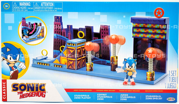 Sonic the Hedgehog Classic Sonic Studiopolis Zone Playset with Figure NEW