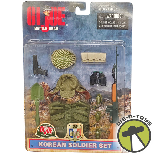 G.I. Joe GI Joe Battle Gear Authentic Equipment Korean Soldier Set 1998 Hasbro 57083 NRFP