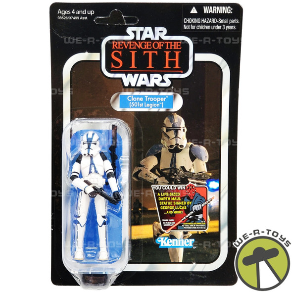 Star Wars Vintage Collection Clone Trooper 501st Legion Figure UNPUNCHED NRFP We R Toys