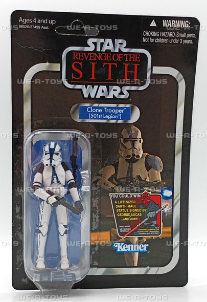 Star Wars Clone Trooper 501st Legion Action Figure Unpunched 98526 Kenner 2011