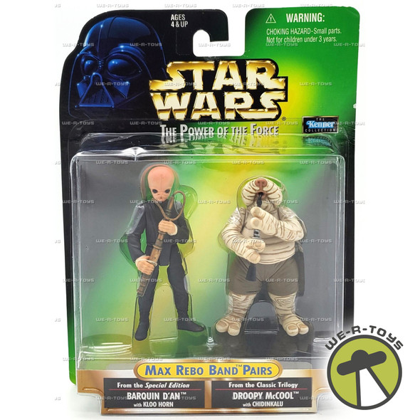 Star Wars The Power of the Force Barquin D'an & Droopy McCool Figure Set #84019