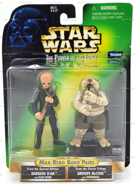 Star Wars The Power of the Force Barquin D'an & Droopy McCool Figure Set #84019
