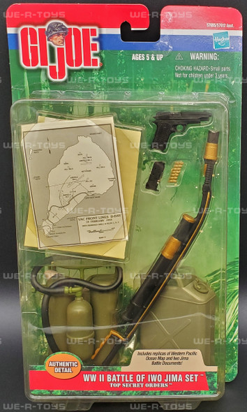 GI Joe WWII Battle of Iwo Jima Top Secret Orders Accessory Set 2000 Hasbro NRFP