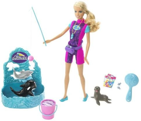 SeaWorld Trainer Barbie Doll Play Set Barbie I Can Be Series 2007 Mattel N4886